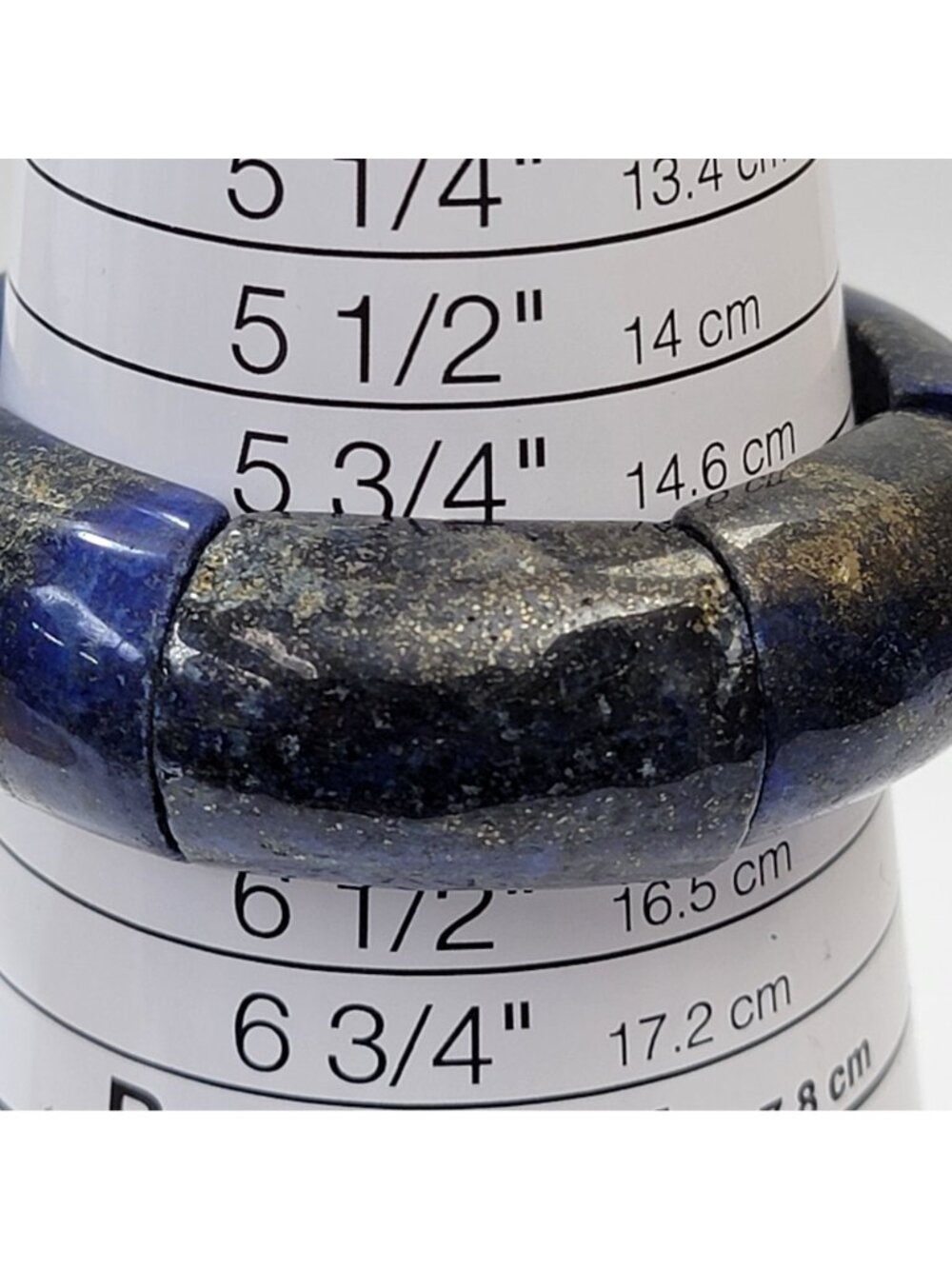 Natural Blue Lapis Lazuli Stretch Bracelet - Picture 5 of 6